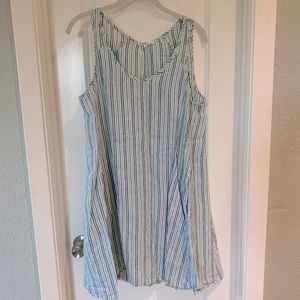 Fresh Laundry Los Angeles 100% linen striped dress